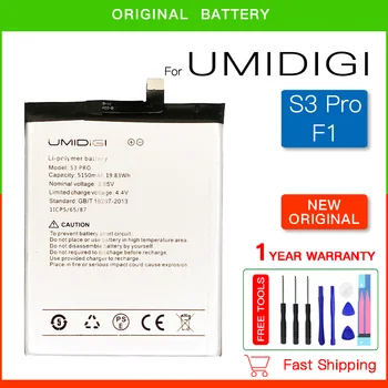 100% Оригинальная Сменная Батарея 5600 мАч Для UMI Umidigi F1/F1 Play/S3 Pro S3pro Batteria + Номер для отслеживания