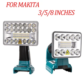 18V Светодиодный Фонарик На открытом воздухе Spotlight Light USB Для Makita 12W 18W V Литий-ионный Аккумулятор BL1830 BL1430 BL1845 LXT400