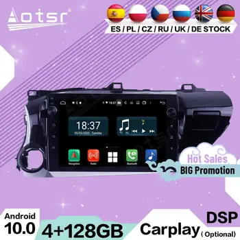 2 Din Carplay Мультимедиа Стерео Android Для Toyota Hilux 2016 2017 2018 GPS Навигация Авто Видео Аудио Радиоприемник Головное Устройство