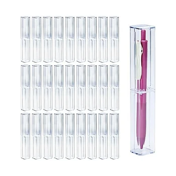 25шт Прозрачный Акриловый Пенал Набор упаковочных коробок для карандашей Пустой Пластиковый контейнер для хранения ручек