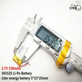 5шт Литровый энергетический аккумулятор Хорошего качества 3,7 В, 150 мАч, 501525 Полимерный литий-ионный аккумулятор для ИГРУШЕК, POWER BANK, GPS, mp3, mp4