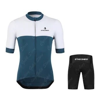 Etxeondo-Мужская Велосипедная рубашка Triathlon Team, Велосипедная одежда с коротким рукавом, Удобная, Дышащая, Летняя, Командная версия, 2024