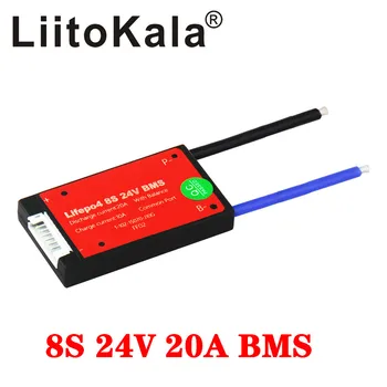 LiitoKala водонепроницаемый 8S 24v 29.6v 20A BMS литий lipo 3.2V lifepo4 bms для использования на электрических скутерах