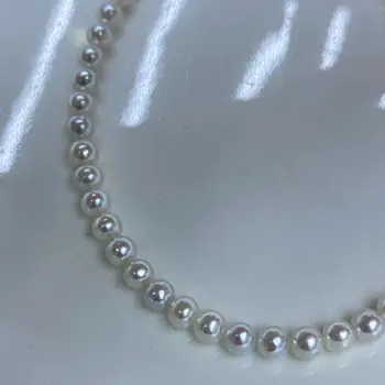 MADALENA SARARA 4-5 мм пресноводная жемчужная нить натурального белого цвета для женского ожерелья 
