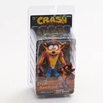 Neca Crash Bandicoot С ящиком, точная копия фигурки 12 см, коллекционная модель, Игрушки для кукол, подарки