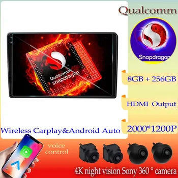 Qualcomm Snapdragon Android 13 Для Hyundai H1 TQ 2007-2015 Автомобильный Радио Мультимедийный Плеер Видео Навигация Авто GPS BT Без 2Din
