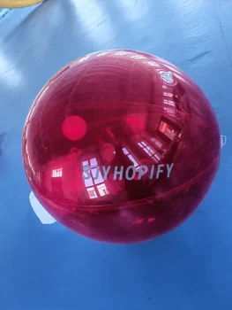 SJYHOPIFY Вечеринка Фестиваль Зеркальный шар надувное Украшение 0,9 мм ПВХ Светоотражающий шар Индивидуальный Размер Индивидуальный цвет