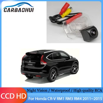 Автомобильная CCD HD Камера Ночного Видения Резервного Копирования Заднего Вида Водонепроницаемая Высококачественная RCA Парковочная Для Honda CR-V RM1 RM3 RM4 2011 ~ 2015