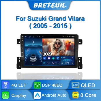 Автомобильное Радио Для Suzuki Grand Vitara 3 2005-2013 2014 2015 Android Мультимедийный плеер Auto Carplay Видео с Сенсорным Экраном GPS Navigaion