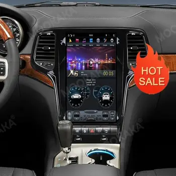 Автомобильный радиоприемник Tesla Style Android 9.0 128 ГБ, GPS-навигация для Jeep Grand Cherokee 2010 - 2019, Автомобильный мультимедийный плеер, Стерео Carplay