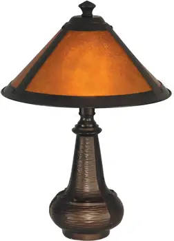 Акцентная лампа Tiffany TA90191 из слюды, античная бронза и слюдяной абажур 16.00x10.00x10.00