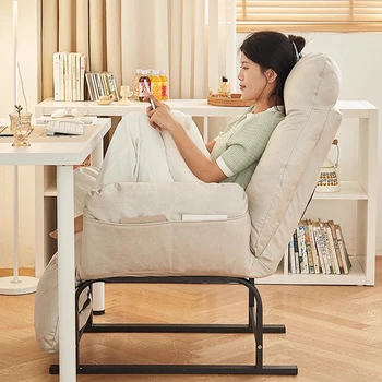 Белое Роскошное кресло с откидной спинкой, Европейский офис, Уникальное кресло для чтения в помещении, Минималистский дизайн, Мебель для спальни Meuble