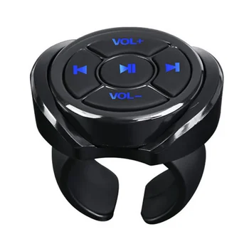 Беспроводная мультимедийная кнопка Bluetooth, пульт дистанционного управления автомобилем, мотоциклом, велосипедом, рулевым колесом, пультом воспроизведения музыки для телефона, планшета