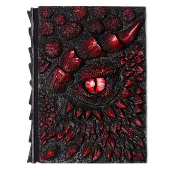 Винтажная Ретро тема 3D дракона, Чистая бумага, записная книжка формата А5, 150x40x195 мм, креативная обложка из смолы с рельефом дракона, подарки для рукоделия