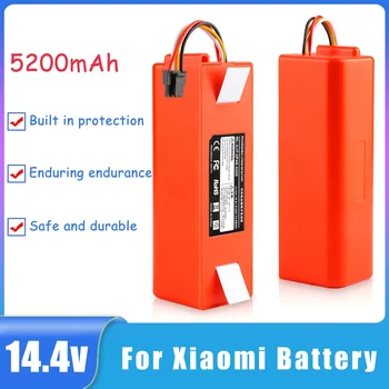 Высококачественная литиевая батарея 14,4 В, сменные батареи 5200 мАч для Xiaomi S50 S51 S55, аксессуары для пылесоса и подметальной машины