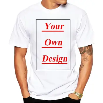 Высококачественная мужская футболка на заказ с принтом вашего собственного дизайна, мужские повседневные топы, футболки