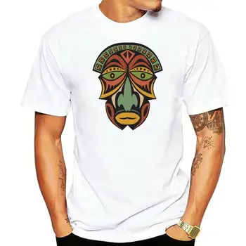 Гавайская мужская футболка Tribal Tiki Mask -Изображение от More Size And Colors