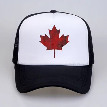 Горячая мужская бейсболка для женщин, Сетчатая Дышащая бейсболка snapback, канадская кепка с принтом Кленового Листа, кепка gorras, повседневная кепка