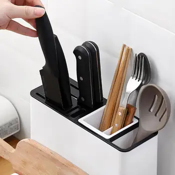 Держатели для хранения посуды Кухонные ножи Пластиковые Стеллажи для хранения кухонных принадлежностей