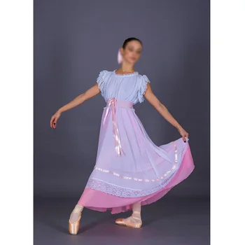 Длинное балетное платье Ночная рубашка Щелкунчик Клара белого розового цвета Или современные танцевальные платья Розничная торговля Оптовая торговля