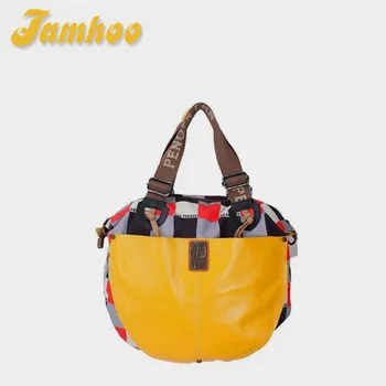 Женская сумка Jamhoo из натуральной кожи, высококачественная женская сумка-тоут из коровьей кожи, дорожная сумка большой емкости