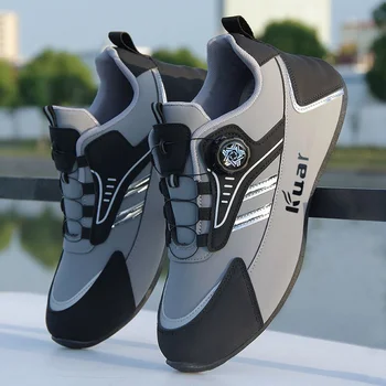 Защитные ботинки с поворотной кнопкой для мужчин Рабочие кроссовки Мужские модные кроссовки для бега Дышащая обувь Мужская Кожаная Повседневная спортивная обувь