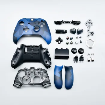 Игровой чехол для игрового контроллера Xbox one S Камуфляж серосиние кнопки ремонт средней рамки замена