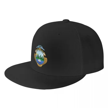Изготовленный на заказ герб Коста-Рики Бейсболка Мужская Женская Плоская Бейсболка Хип-хоп Шляпа для папы Спортивная шляпа