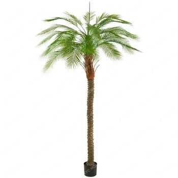 Имитация кокосовой пальмы, тропическое декоративное ландшафтное дерево в горшке, бионическая пальма, искусственный игольчатый подсолнух, зеленое растение.