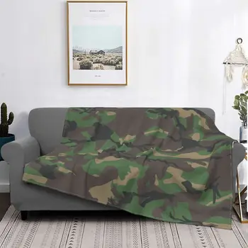 Камуфляжное одеяло в джунглях, флисовый армейский военный камуфляж, супер Мягкое покрывало для постельных принадлежностей, покрывало для дивана, покрывало королевского размера