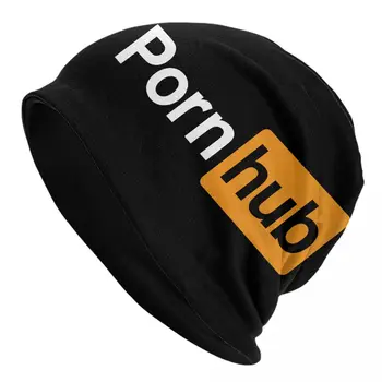 Кепка с логотипом Pornhub, Винтажные Унисекс, уличные тюбетейки, шапочки, Весенние теплые Термоэластичные Вязаные шапки-капоты