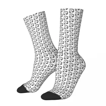 Легкие носки Johnny Hallyday French Rock Star, мужские и женские зимние чулки в стиле хип-хоп