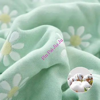 Летнее детское одеяло класса А, 6-слойное муслиновое полотенце, Хлопковое одеяло, Детское клетчатое покрывало, Кондиционер Thin Comfort 180