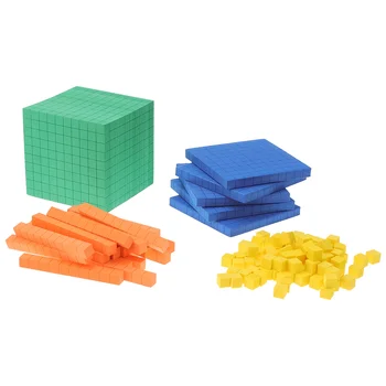 Математические блоки, кубики для подсчета, игрушки, обучающая база для детей, манипулятивные средства, десять игрушек, счетчики игрушек, набор для связывания кубиков со значением