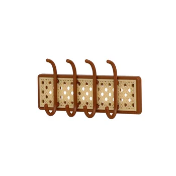 Мебельная фурнитура модели кукольного домика 1: 6 Ob11 Мини-настенный крючок/вешалка для одежды/крючок для ключей от входа, скорлупа каштана