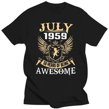 Мужская футболка в модном стиле 2019, июль 1959, 59 лет быть потрясающей футболкой