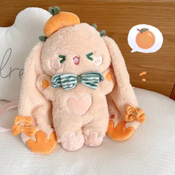Мягкая плюшевая кукла с молочной пеной, оранжевый кролик, Лолита, Сумочка JK, изображенный рюкзак Itabag, женские сумки-мессенджеры для косплея Kawaii, подарок