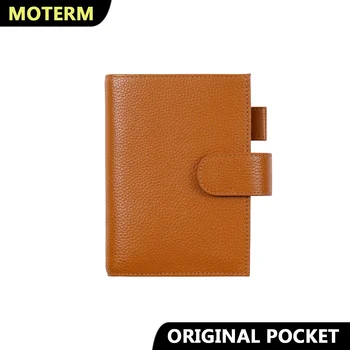 Оригинальная Обложка Moterm для ежедневника Moleskine Pocket notebook (3,5 x 5,5 дюйма) из воловьей кожи с галькой, Органайзер для дневника Повестки дня