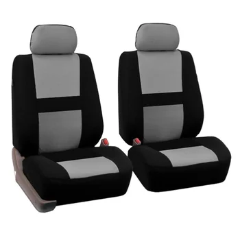 Полный комплект чехлов для автомобильных сидений Universal Fit Auto, легкие дышащие внутренние разъемные чехлы для скамеек (серый)