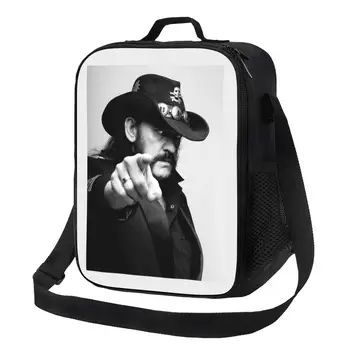 Ретро-рок-певица Lemmys Изолированная сумка для ланча для работы, школы, Водонепроницаемый Кулер, Термальный Ланч-бокс для женщин и детей