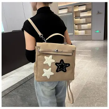 Рюкзак Star большой емкости, прочные повседневные винтажные сумки на запястье, подарочные сумки, женские сумки