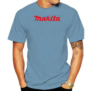Серая футболка с логотипом Makita, размер США S - XXL -