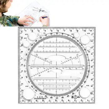 Универсальная линейка для студентов, Математическая линейка для рисования, геометрический шаблон для рисования С точной шкалой, четкие линейки для измерения