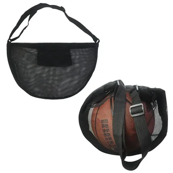 Универсальная одноплечая баскетбольная сумка с сетчатым дизайном, сумка для мячей для занятий спортом на открытом воздухе, волейбола, футбола или хранения пляжного снаряжения
