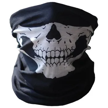 Фестивальные маски с черепом, Лыжная маска с черепом-скелетом, Велосипедная полумаска, шарф-призрак, многоцелевая маска для шеи, полумаска-призрак