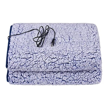 Электрическое одеяло с USB подогревом, мягкое двустороннее хлопчатобумажное бархатное одеяло 28 X 43 дюймов с быстрым нагревом для защиты от перегрева