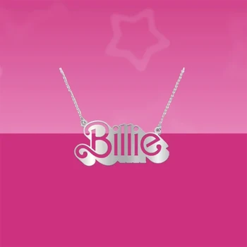 Классическое женское ожерелье с английскими буквами Billie из стерлингового серебра 925 пробы в качестве праздничного подарка для подруг