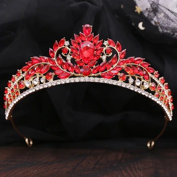 Свадебная корона для невест 2023, Золотые диадемы и короны для женщин, королев, свадебные аксессуары для волос, хрустальная Тиара принцессы в стиле барокко